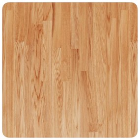 Tampo mesa quadrado 60x60x2,5cm carvalho tratado castanho-claro
