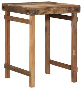 Mesa de Jantar vidaXL 55x60x76 cm em Madeira Recuperada