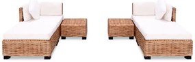 Conjunto de sofás 16 pcs vime genuíno
