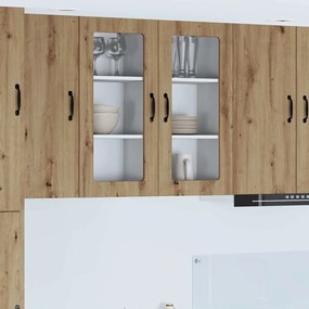 vidaXL Armário de Cozinha com porta Carvalho Artesanal 40 x 31 x 80 cm