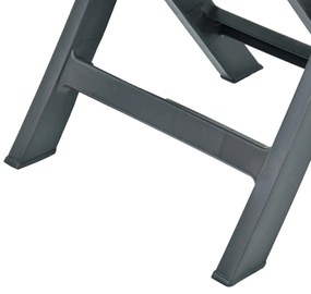 Cadeiras de jardim dobráveis 2 pcs plástico verde