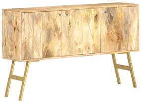 Aparador 118x30x75 cm madeira de mangueira maciça