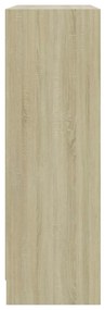 Estante 80x24x75 cm contraplacado carvalho sonoma