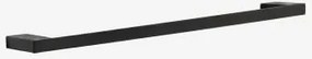 Toalheiro De Parede Com Barra ↔︎60 Cm Para Casa De Banho Em Aço Inoxidável Olvam Preto Mate - Sklum
