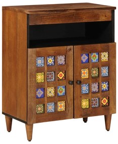 vidaXL Buffet Nogueira 60 x 33 x 75 cm Madeira de manga maciça