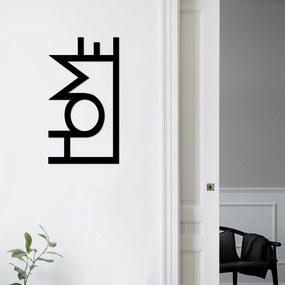Acessório Decorativo de Parede Home – Preto – 28 x 50 cm