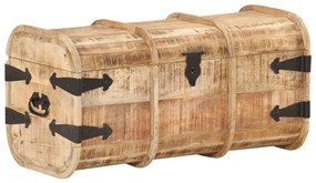 Baús de arrumação 2 pcs madeira de mangueira maciça