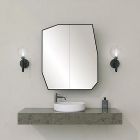 Armário de Casa de Banho Quartz – Preto – 12x45x50 cm