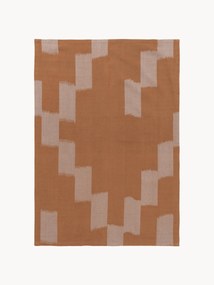 Pano de cozinha em algodão artesanal Ikat