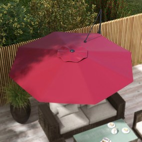 Chapéu de Sol Excêntrico Ø294x242 cm Chapéu de Sol de Jardim com Altur