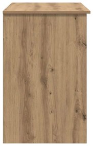 Mesa com Armazenamento Carvalho Artesanal 90x49,5x75 cm Madeira de Eng