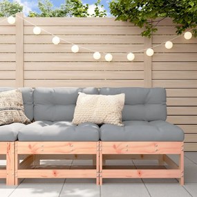 VidaXL Sofás de centro para jardim 2 pcs madeira de douglas maciça