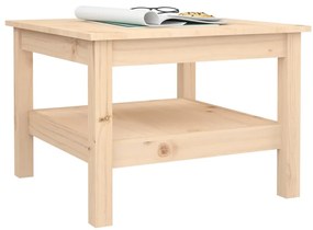 Mesa de centro 55x55x40 cm madeira de pinho maciça