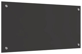 Bancada de Cozinha vidaXL Cinzento Escuro 80x40x0,6 cm em Vidro Temper