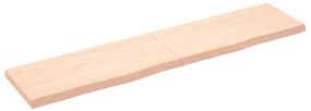 vidaXL Prateleira de parede 180x40x(2-6)cm carvalho maciço não tratado