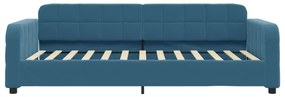 Sofá-cama 80x200 cm veludo azul