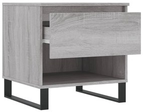 Mesas de centro 2 pcs 50x46x50cm deriv. madeira cinzento sonoma