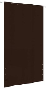 vidaXL Tela de varanda 160x240 cm tecido oxford castanho