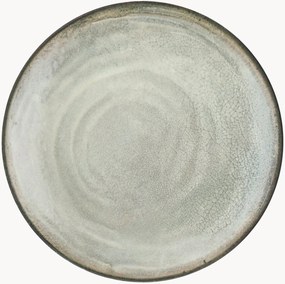 Pratos de jantar em porcelana Raku, conjunto de 6