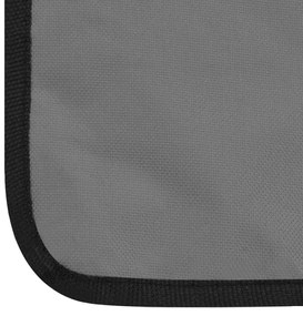 Colchões de praia dobráveis 2 pcs aço e tecido cinzento
