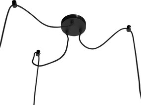 Conjunto de 3 Pendentes Inteligentes Preto com Dourado incl. Wifi A60 - Depeche