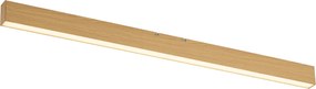 Plafon Moderno Madeira Ocre Incl. LED Regulável em 3 Níveis 2700-4000K com Seletor de Temperatura - Keane