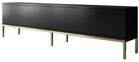 Móvel TV Lord – Preto e Dourado – 180 x 47 x 30 cm