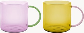Canecas em vidro borossilicato Fred, conjunto de 2