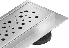 Mexen Flat 360° M12 ralo linear rotativo 60 cm, inox - 1021060-40