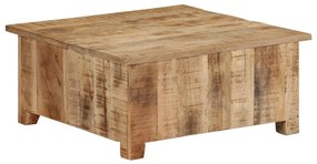 Mesa de centro 67x67x30 cm madeira de mangueira maciça
