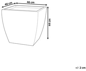 Vaso cinzento 46 x 46 x 44 cm ORICOS Beliani