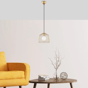 Candeeiro de Teto Cat – Dourado Brilhante – 26 x 26 x 121 cm