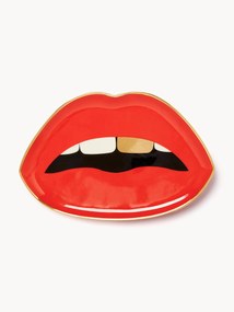 Decorative Porcelain Tray Lips with Gold
