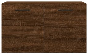 Armário parede 60x36,5x35cm derivados madeira carvalho castanho