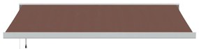 Toldo retrátil automático 450x300 cm castanho