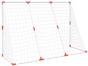 Baliza futebol infantil c/ bolas 2 em 1 184x64x124 branco