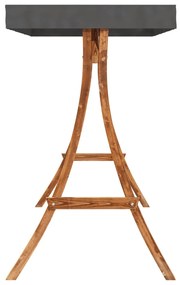 Cama baloiço c/ toldo abeto maciço c/ acabamento em teca