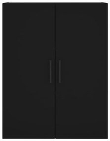 Armário de parede 69,5x34x90 cm preto