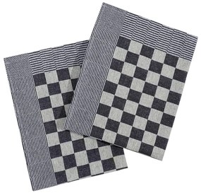 Panos de cozinha 20 pcs 50x70 cm algodão azul e branco