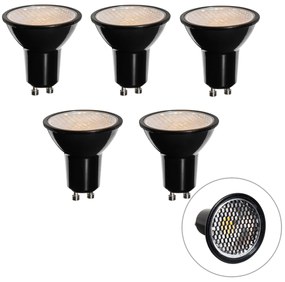 Conjunto de 5 lâmpadas LED GU10 reguláveis 50mm Honey Rate 6W 400 lm 3000K