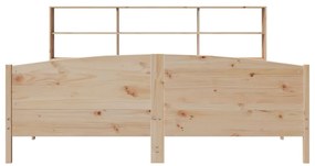 Cama com estante sem colchão 180x200 cm pinho maciço