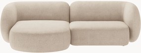 Sofá de canto modular em bouclé Kate (2 lugares)