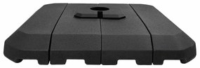 Conjunto de 4 Bases de Parasol - Suportam 130kg de Areia ou 90kg de Ág