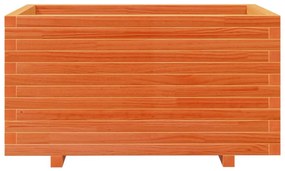 Vaso/floreira de jardim 90x60x49,5 cm pinho maciço castanho mel