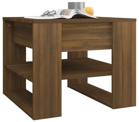 Mesa centro 55,5x55x45 cm derivados de madeira carvalho fumado