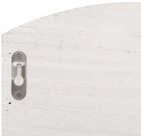 Cabide de parede 50x10x34 cm madeira branco