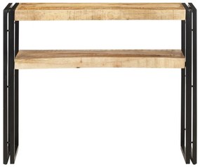 Mesa consola 90x30x75 cm madeira de mangueira áspera
