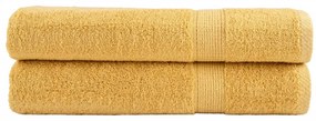Toalhas de sauna premium SOLUND 2pcs 80x200cm 600 gsm dourado