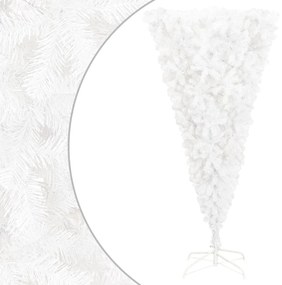 vidaXL Árvore de Natal artificial invertida com suporte 240 cm branco