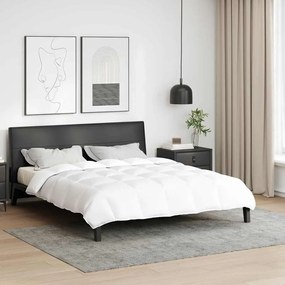 vidaXL Colchas e Edredons Branco 240 x 200 cm Penugem